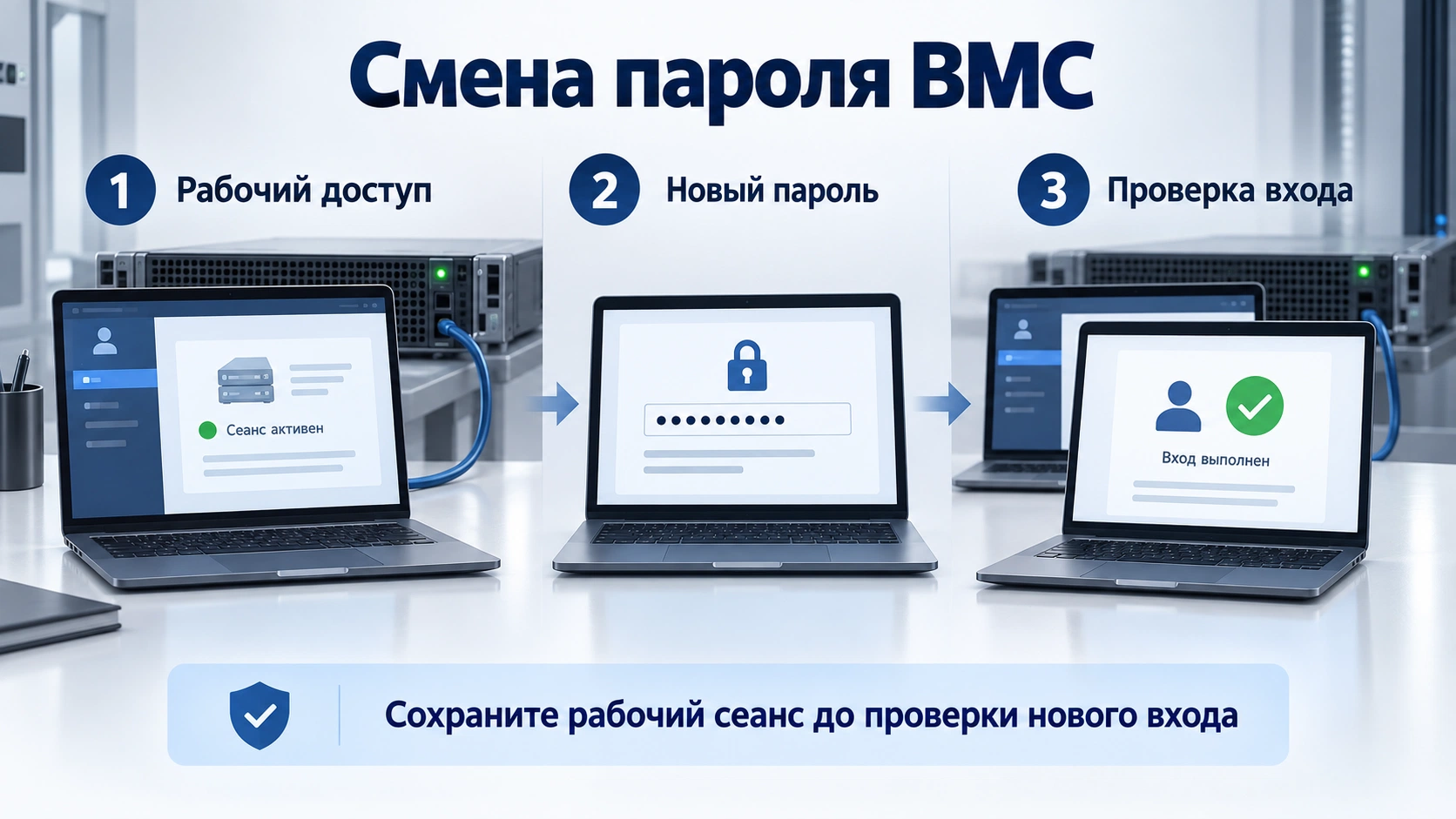 Смена пароля BMC