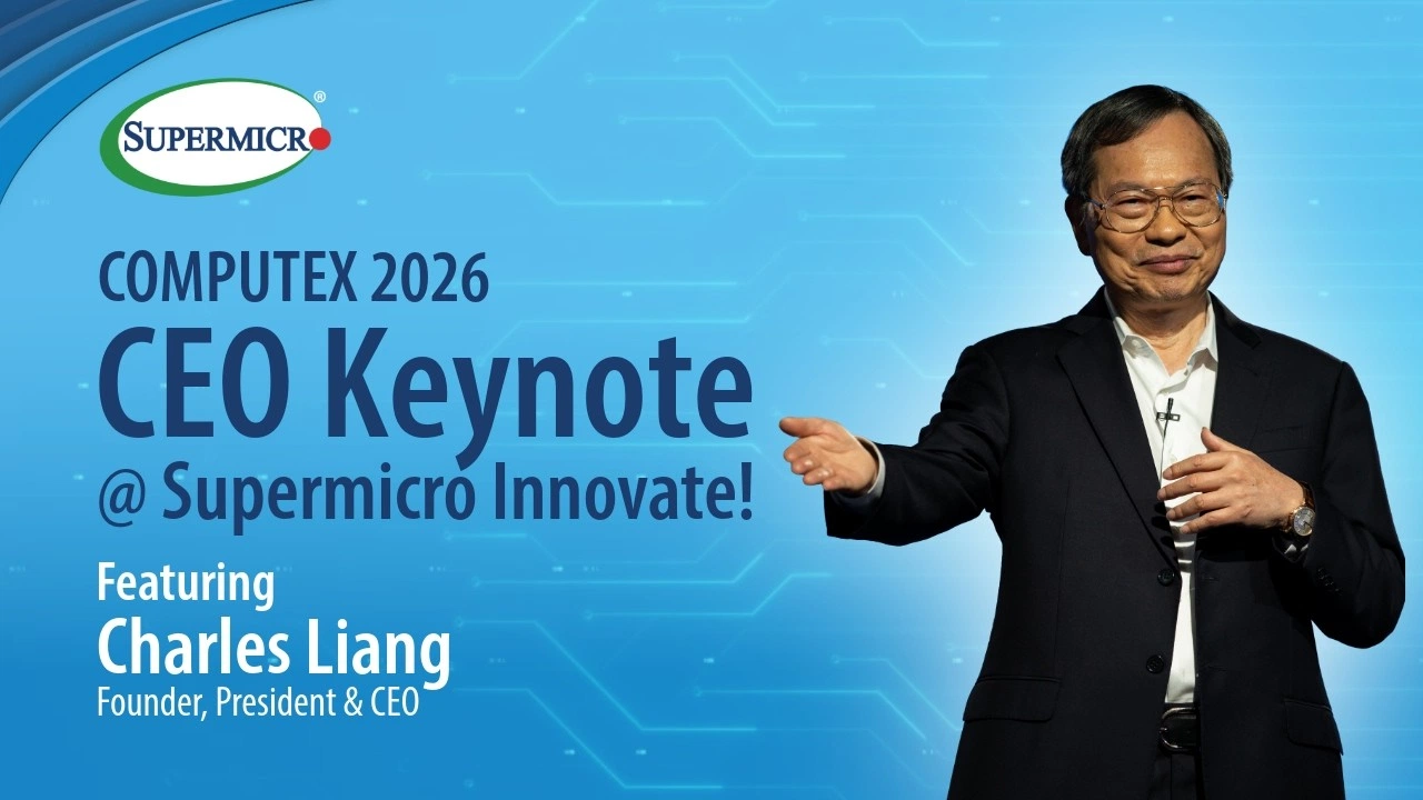 Чарльз Лян представляет стратегию Supermicro на Computex 2026
