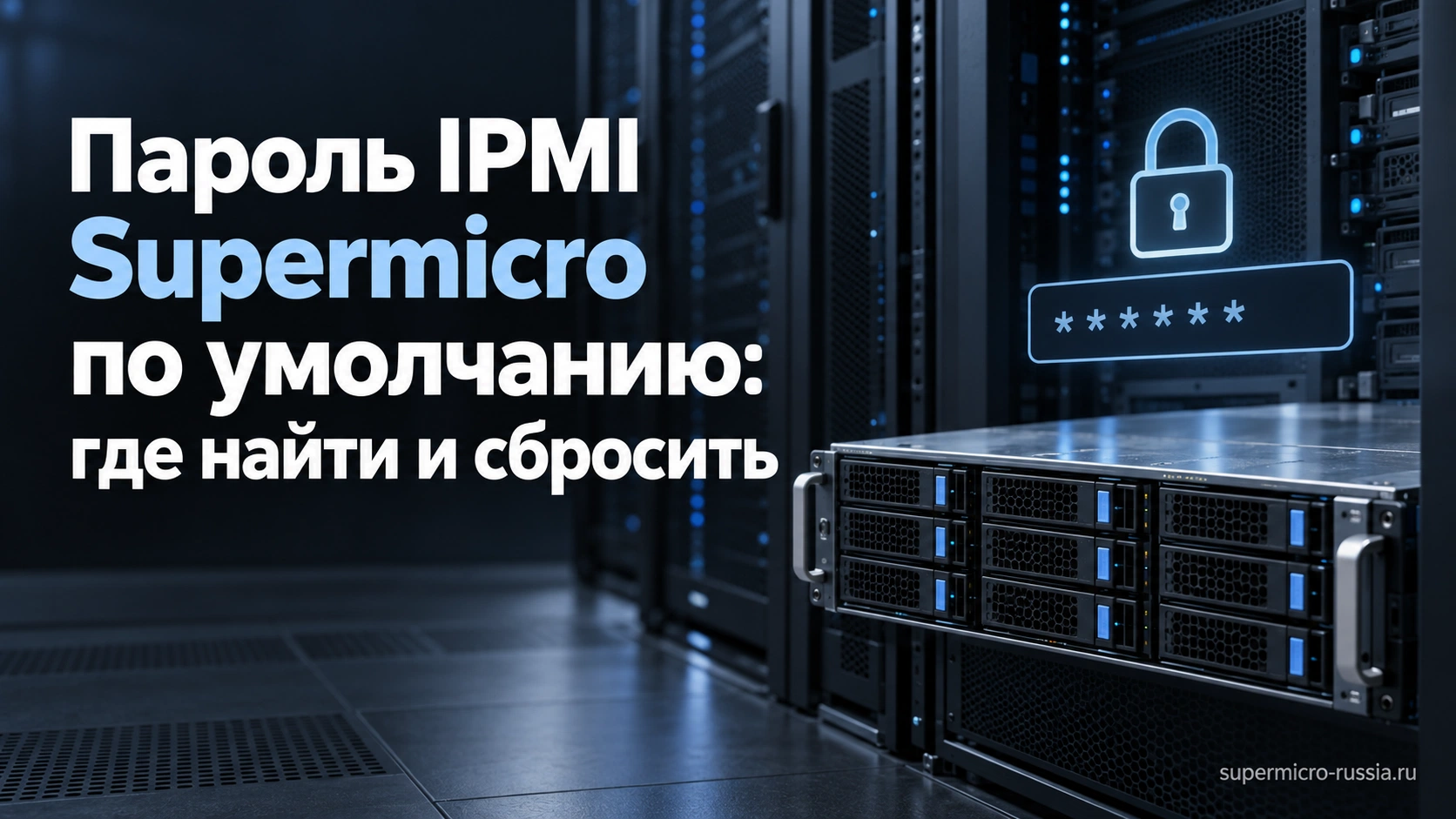 Пароль IPMI Supermicro по умолчанию, поиск, сброс, восстановление