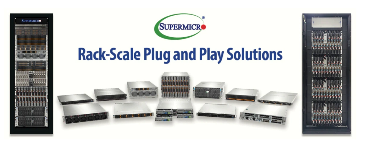 Supermicro представляет решения Plug and Play для монтажа в стойку
