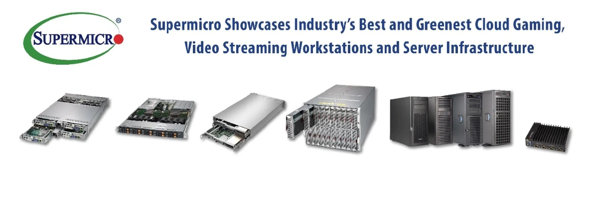 Supermicro демонстрирует облачные игры, рабочие станции и серверную инфраструктуру