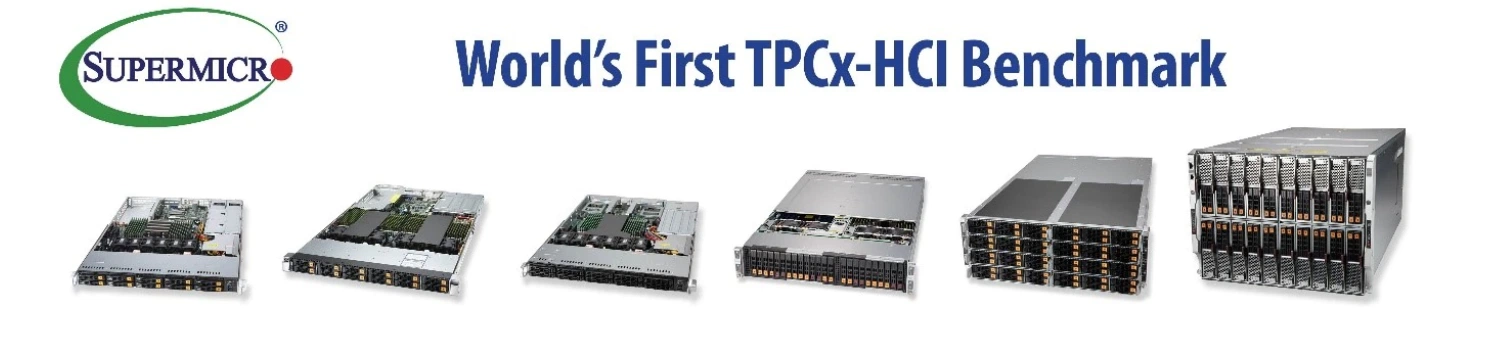 Supermicro объявляет результаты первого в мире теста TPCx-HCI