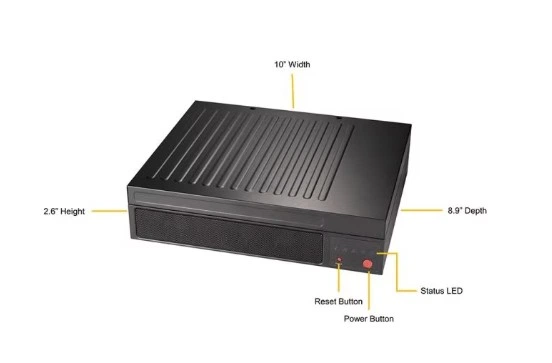 Универсальная 1U система Supermicro AS-E301-9D-8CN4 для IoT и встроенных решений