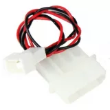 Адаптер Supermicro CBL-0065L 3-pin - 4-pin, 0.1 м, черный, белый коннектор