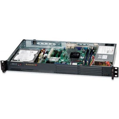 Корпус серверный 1U Supermicro CSE-502L-200B Корпус серверный 1U Supermicro CSE-502L-200B