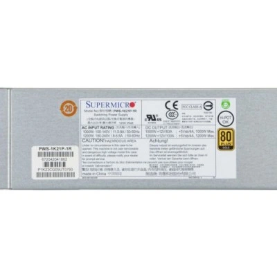 Блок питания Supermicro PWS-1K21P-1R 1200 Вт Блок питания Supermicro PWS-1K21P-1R 1200 Вт