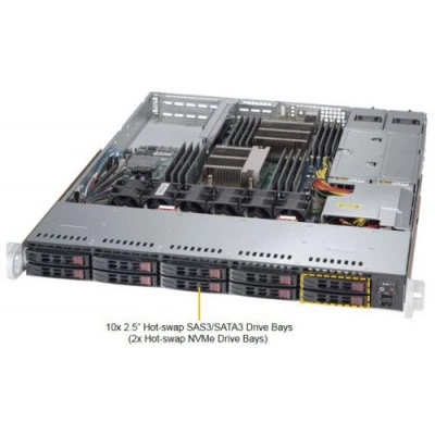 Серверная платформа 1U Supermicro SYS-1028R-WC1R Серверная платформа 1U Supermicro SYS-1028R-WC1R
