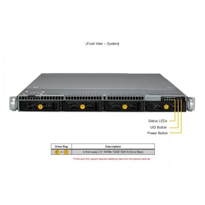 Сервер Supermicro AS-1015CS-TNR Сервер Supermicro AS-1015CS-TNR