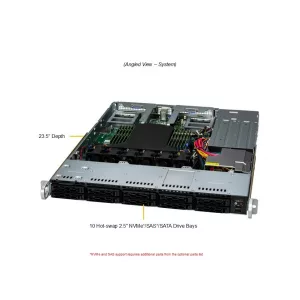 Сервер Supermicro AS-1115CS-TNR (СУПЕРМИКРО) Сервер Supermicro AS-1115CS-TNR (СУПЕРМИКРО)