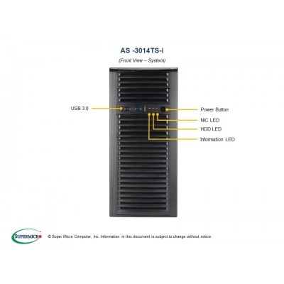 Мид-тауэр рабочая станция Supermicro AS-3014TS-i (СУПЕРМИКРО) Мид-тауэр рабочая станция Supermicro AS-3014TS-i (СУПЕРМИКРО)