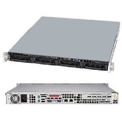 Сервер SuperMicro SYS-5017C-MTF 1U SATA Black Сервер SuperMicro SYS-5017C-MTF 1U SATA Black