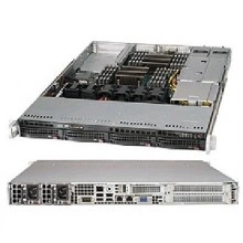 SuperMicro SYS-6017R-WRF сервер 1U, 2 x LGA2011, Intel C602, 16 x DDR3, 4 x 3.5" SAS/SATA, 3 x Gigabit Ethernet, 2 x 750 Вт