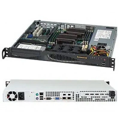 Корпус Mini-1U Supermicro CSE-512F-600B Корпус Mini-1U Supermicro CSE-512F-600B