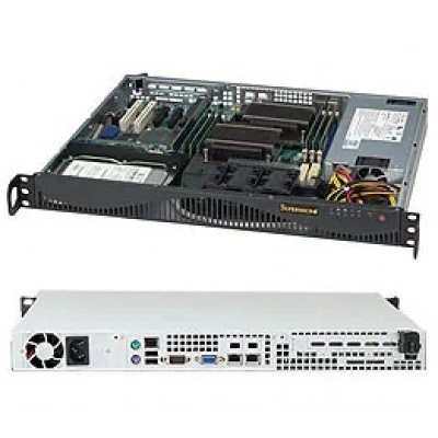 Шасси Mini-1U Supermicro SC512F-600LB Шасси Mini-1U Supermicro SC512F-600LB