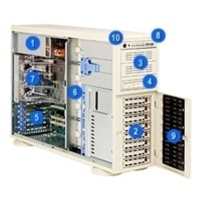 SuperMicro CSE-743T-650B серверный корпус 4U SuperMicro CSE-743T-650B серверный корпус 4U