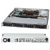 Корпус Supermicro CSE-813MTQ-441CB, 1U, 440 Вт, 4 отсека 3.5"