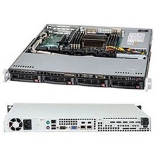 Корпус Supermicro CSE-813MTQ-441CB, 1U, 440 Вт, 4 отсека 3.5"
