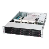 Корпус серверный SuperMicro CSE-826E16-R500LPB 2U, Black, с 1 Expander и резервным БП 500 Вт