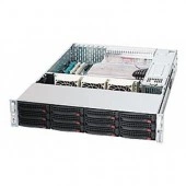 Корпус серверный SuperMicro CSE-826E16-R500LPB 2U, Black, с 1 Expander и резервным БП 500 Вт
