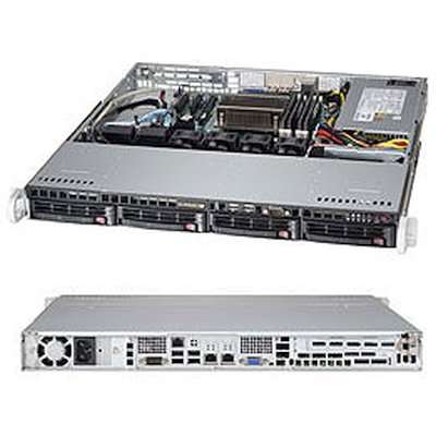 SuperMicro SC813MTQ-350CB корпус серверный 1U