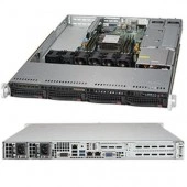 Корпус SuperMicro SC815TQC-R504WB 1U, WIO, 4 x 3.5" hot swap bays