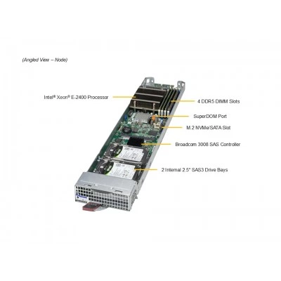 Платформа MicroBlade MBI-311C-1C2 SUPERMICRO MBI-311C-1C2 Платформа MicroBlade MBI-311C-1C2 SUPERMICRO MBI-311C-1C2
