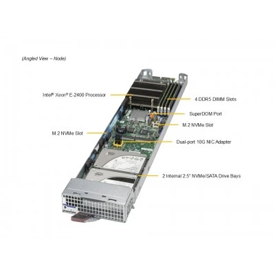 Платформа MicroBlade Supermicro MBI-311C-1T2N Платформа MicroBlade Supermicro MBI-311C-1T2N