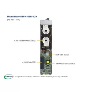 Платформа MicroBlade MBI-6118D-T2H SUPERMICRO MBI-6118D-T2H (СУПЕРМИКРО) Платформа MicroBlade MBI-6118D-T2H SUPERMICRO MBI-6118D-T2H (СУПЕРМИКРО)
