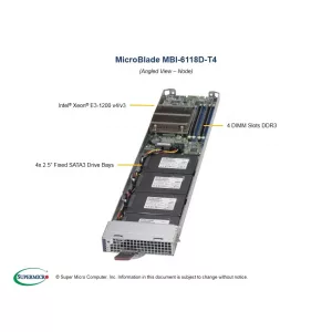 Платформа MicroBlade Supermicro MBI-6118D-T4 (СУПЕРМИКРО) Платформа MicroBlade Supermicro MBI-6118D-T4 (СУПЕРМИКРО)