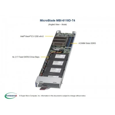 Платформа MicroBlade Supermicro MBI-6118D-T4 Платформа MicroBlade Supermicro MBI-6118D-T4