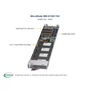 Платформа MicroBlade MBI-6118D-T4H SUPERMICRO (СУПЕРМИКРО) Платформа MicroBlade MBI-6118D-T4H SUPERMICRO (СУПЕРМИКРО)