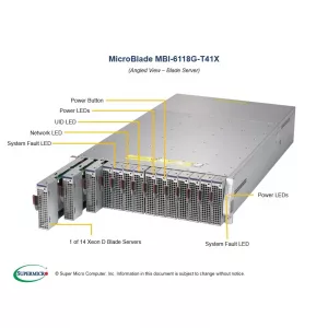Модуль MicroBlade Supermicro MBI-6118G-T41X (СУПЕРМИКРО) Модуль MicroBlade Supermicro MBI-6118G-T41X (СУПЕРМИКРО)