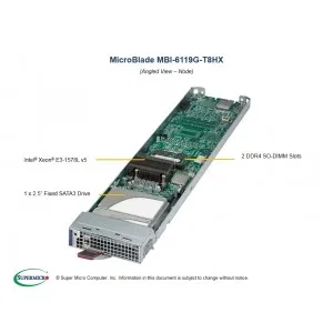 Платформа MicroBlade MBI-6119G-T8HX Supermicro (СУПЕРМИКРО) Платформа MicroBlade MBI-6119G-T8HX Supermicro (СУПЕРМИКРО)
