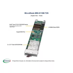 Модуль MicroBlade MBI-6119M-T2N SUPERMICRO MBI-6119M-T2N (СУПЕРМИКРО) Модуль MicroBlade MBI-6119M-T2N SUPERMICRO MBI-6119M-T2N (СУПЕРМИКРО)