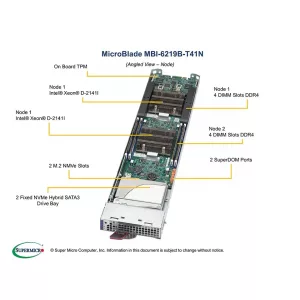 Модуль MicroBlade SUPERMICRO MBI-6219B-T41N (СУПЕРМИКРО) Модуль MicroBlade SUPERMICRO MBI-6219B-T41N (СУПЕРМИКРО)