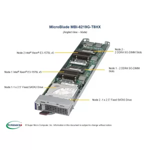 Модуль MicroBlade Supermicro MBI-6219G-T8HX (СУПЕРМИКРО) Модуль MicroBlade Supermicro MBI-6219G-T8HX (СУПЕРМИКРО)