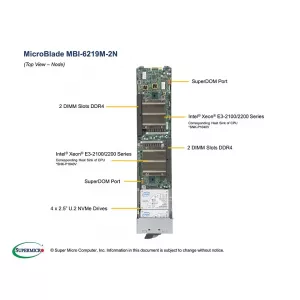 Слэйд MicroBlade Supermicro MBI-6219M-2N (СУПЕРМИКРО) Слэйд MicroBlade Supermicro MBI-6219M-2N (СУПЕРМИКРО)