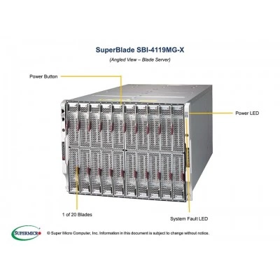 Блейд-платформа Supermicro SBI-4119MG-X Блейд-платформа Supermicro SBI-4119MG-X