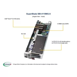 Блейд-платформа Supermicro SBI-4119MG-X (СУПЕРМИКРО) Блейд-платформа Supermicro SBI-4119MG-X (СУПЕРМИКРО)