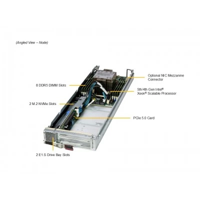 Blade-платформа Supermicro SBI-411E-5G Blade-платформа Supermicro SBI-411E-5G