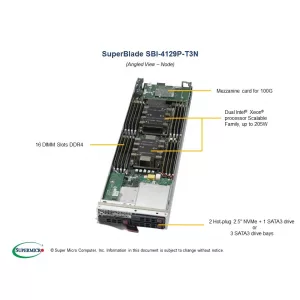 Лезвийный сервер SBI-4129P-T3N Supermicro (СУПЕРМИКРО) Лезвийный сервер SBI-4129P-T3N Supermicro (СУПЕРМИКРО)