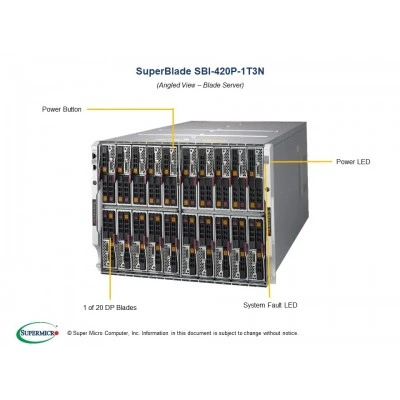 Платформа SuperBlade SBI-420P-1T3N SUPERMICRO SBI-420P-1T3N Платформа SuperBlade SBI-420P-1T3N SUPERMICRO SBI-420P-1T3N