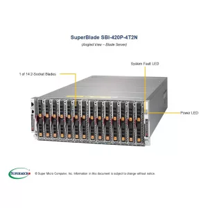 Серверная платформа SuperBlade SUPERMICRO SBI-420P-4T2N (СУПЕРМИКРО) Серверная платформа SuperBlade SUPERMICRO SBI-420P-4T2N (СУПЕРМИКРО)