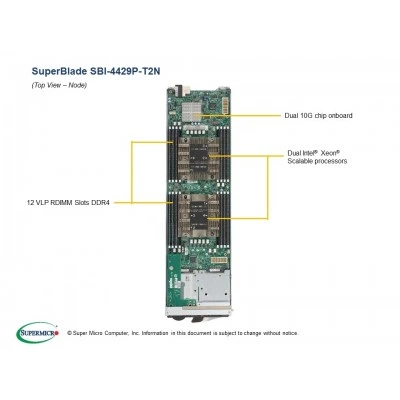 Платформа Blade Supermicro SBI-4429P-T2N Платформа Blade Supermicro SBI-4429P-T2N