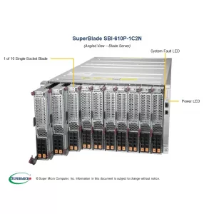Суперблейд-платформа Supermicro SBI-610P-1C2N (СУПЕРМИКРО) Суперблейд-платформа Supermicro SBI-610P-1C2N (СУПЕРМИКРО)