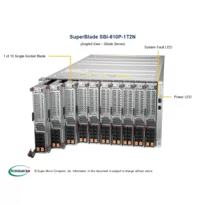 Шлюз/системный модуль SuperBlade SBI-610P-1T2N (СУПЕРМИКРО) Шлюз/системный модуль SuperBlade SBI-610P-1T2N (СУПЕРМИКРО)