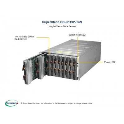 Blade-платформа Supermicro SBI-6119P-T3N Blade-платформа Supermicro SBI-6119P-T3N