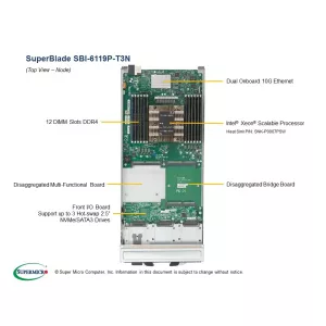 Blade-платформа Supermicro SBI-6119P-T3N (СУПЕРМИКРО) Blade-платформа Supermicro SBI-6119P-T3N (СУПЕРМИКРО)