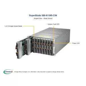 Платформа blade Supermicro SBI-6119R-C3N (СУПЕРМИКРО) Платформа blade Supermicro SBI-6119R-C3N (СУПЕРМИКРО)