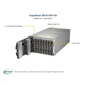 Платформа SuperBlade SBI-6119R-T3N SUPERMICRO (СУПЕРМИКРО) Платформа SuperBlade SBI-6119R-T3N SUPERMICRO (СУПЕРМИКРО)